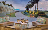 The lounge in the lobby and the walkway of the Lind Hotel on Boracay, an oasis tucked at the end of White Beach.