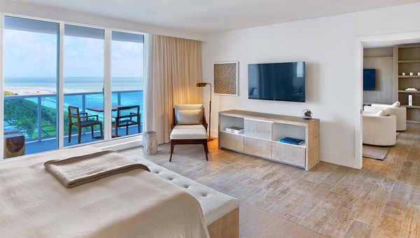 An oceanview bedroom in one of the Retreat Collection suites. An oceanview bedroom in one of the Retreat Collection suites.