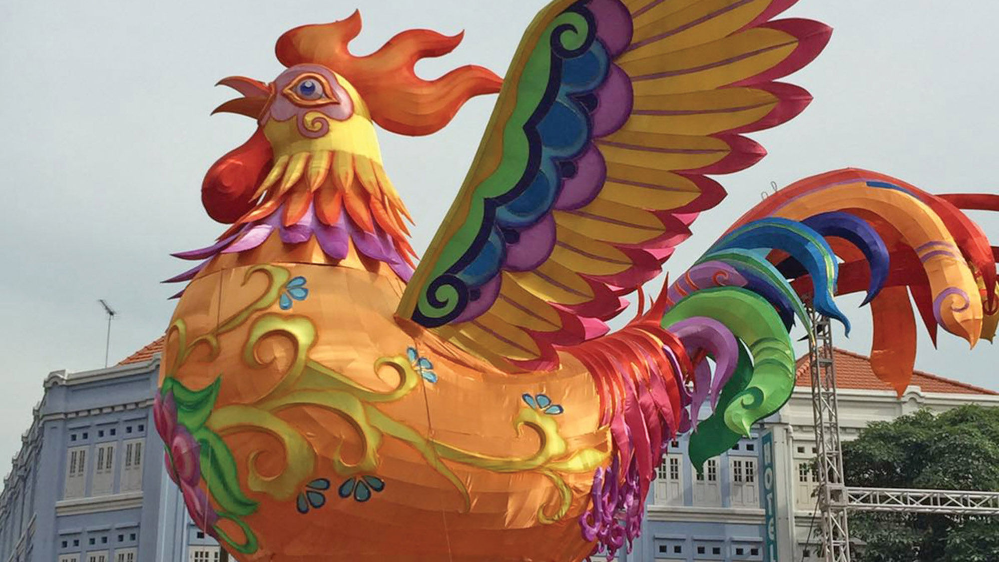 There were fire roosters everywhere as Chinese around the world greeted the Lunar New Year, which began on Jan. 28.