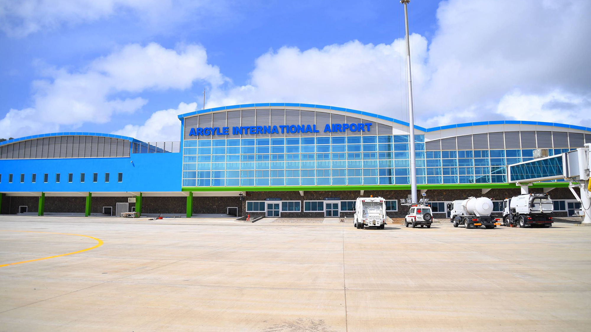 New airport opens on St. Vincent