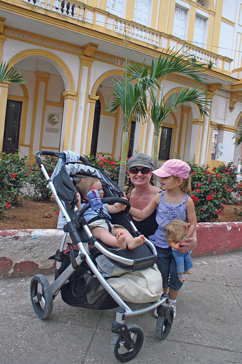 Corinne McDermott, founder of parent travel advice and resource site Have Baby Will Travel, with her children in Cuba. Corinne McDermott, founder of parent travel advice and resource site Have Baby Will Travel, with her children in Cuba.