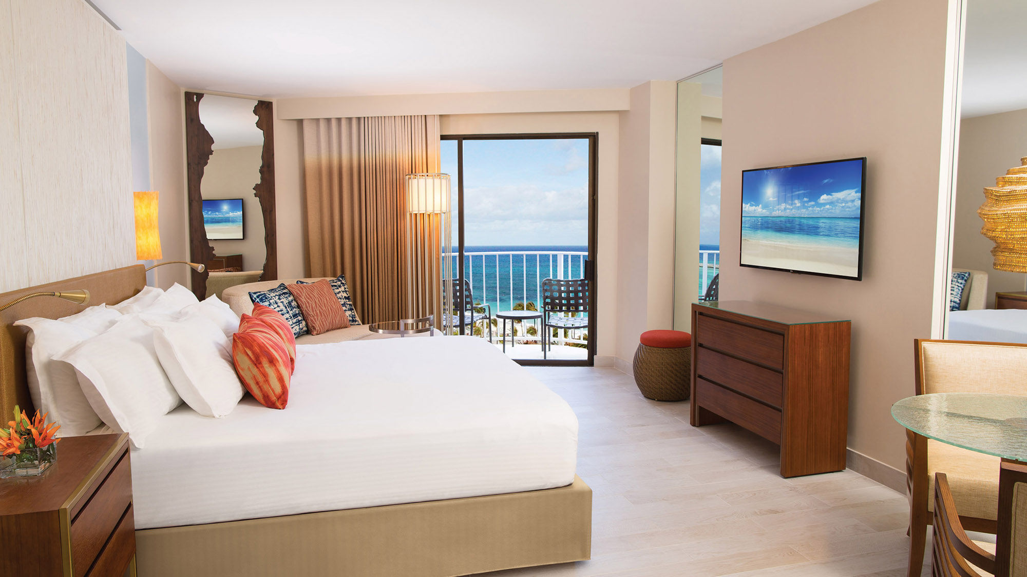A King Room in Atlantis’ Coral Towers, expected to have its $20 million renovation finished by summer.