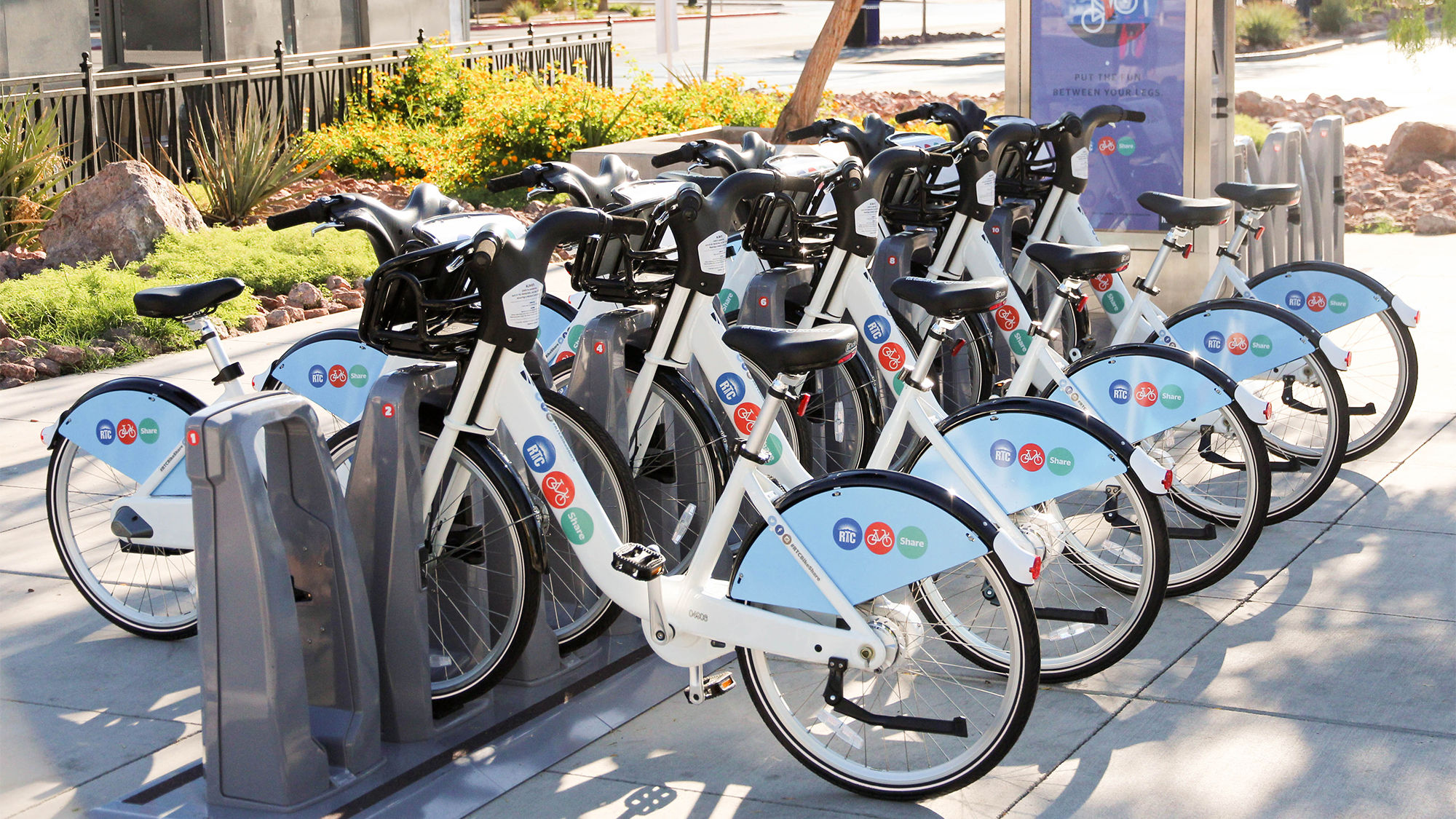 The RTC launched Las Vegas' first public bike share in October with 180 cycles at 21 stations including the Bonneville Transit Center.