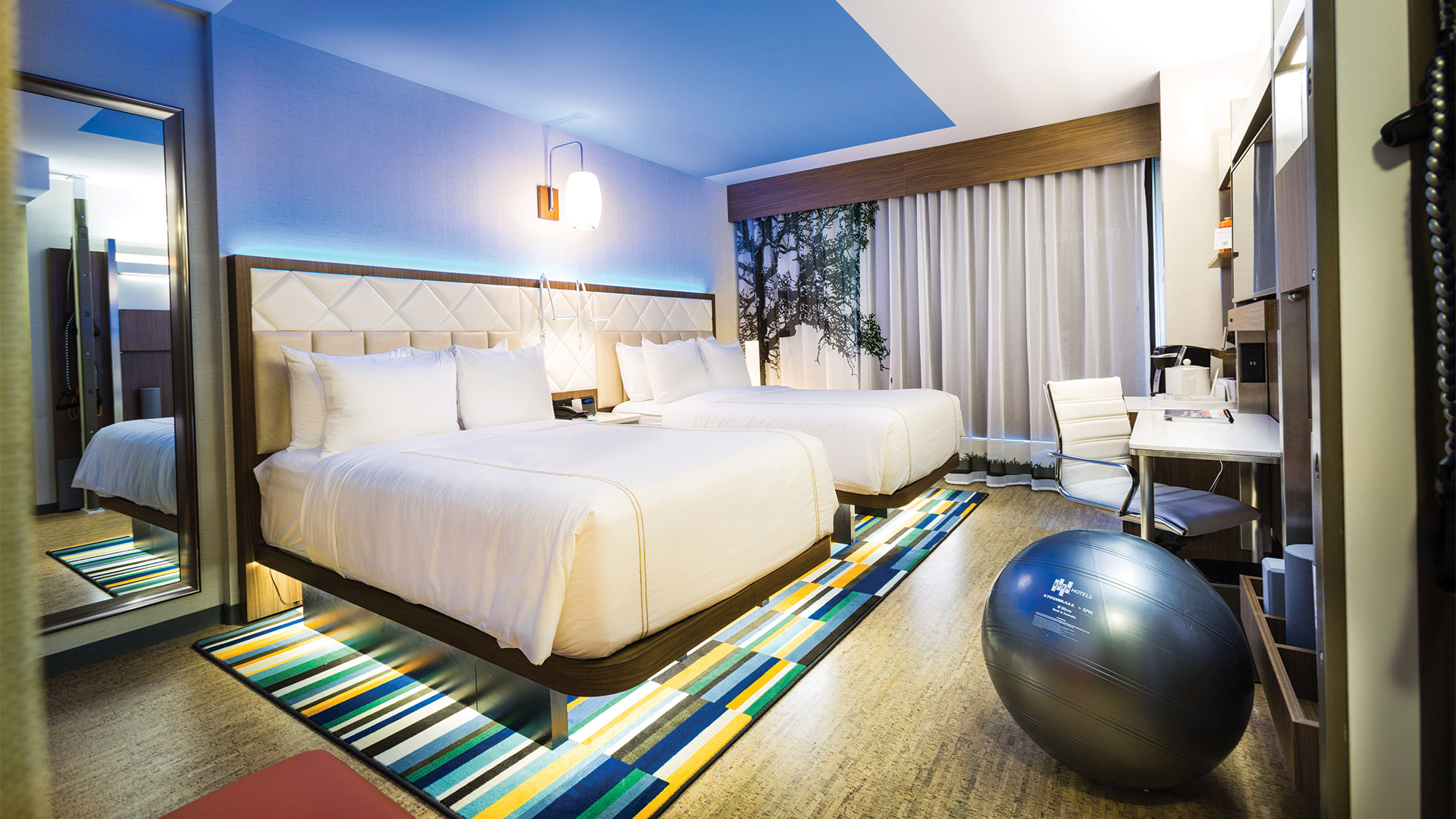 The Even Hotels brand has in-room workout equipment.