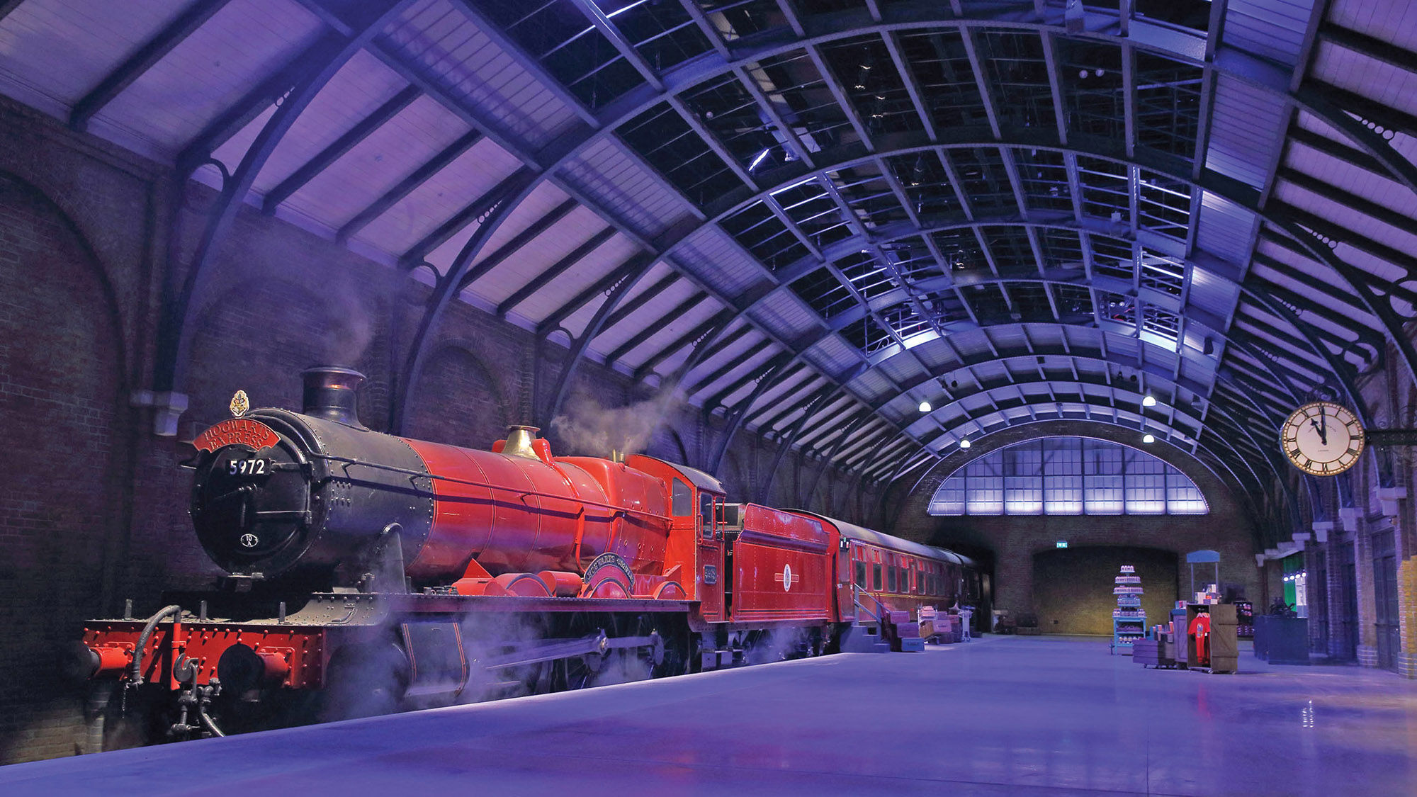 The studio tour’s Hogwarts Express train.