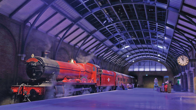 The studio tour’s Hogwarts Express train.