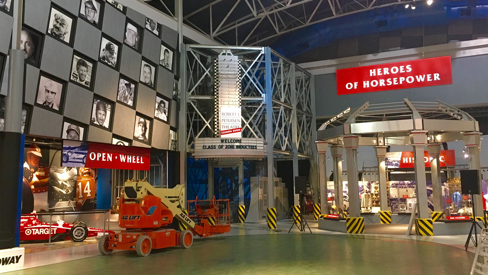 The Heroes of Horsepower section of the Motorsports Hall of Fame of America at Daytona International Speedway.