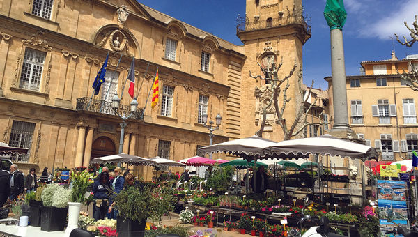 The market in Aix-en-Provence, France, where guests on Oceania Cruises' Culinary Discovery Tours can pick ingredients to be prepared by chefs later. The market in Aix-en-Provence, France, where guests on Oceania Cruises' Culinary Discovery Tours can pick ingredients to be prepared by chefs later.