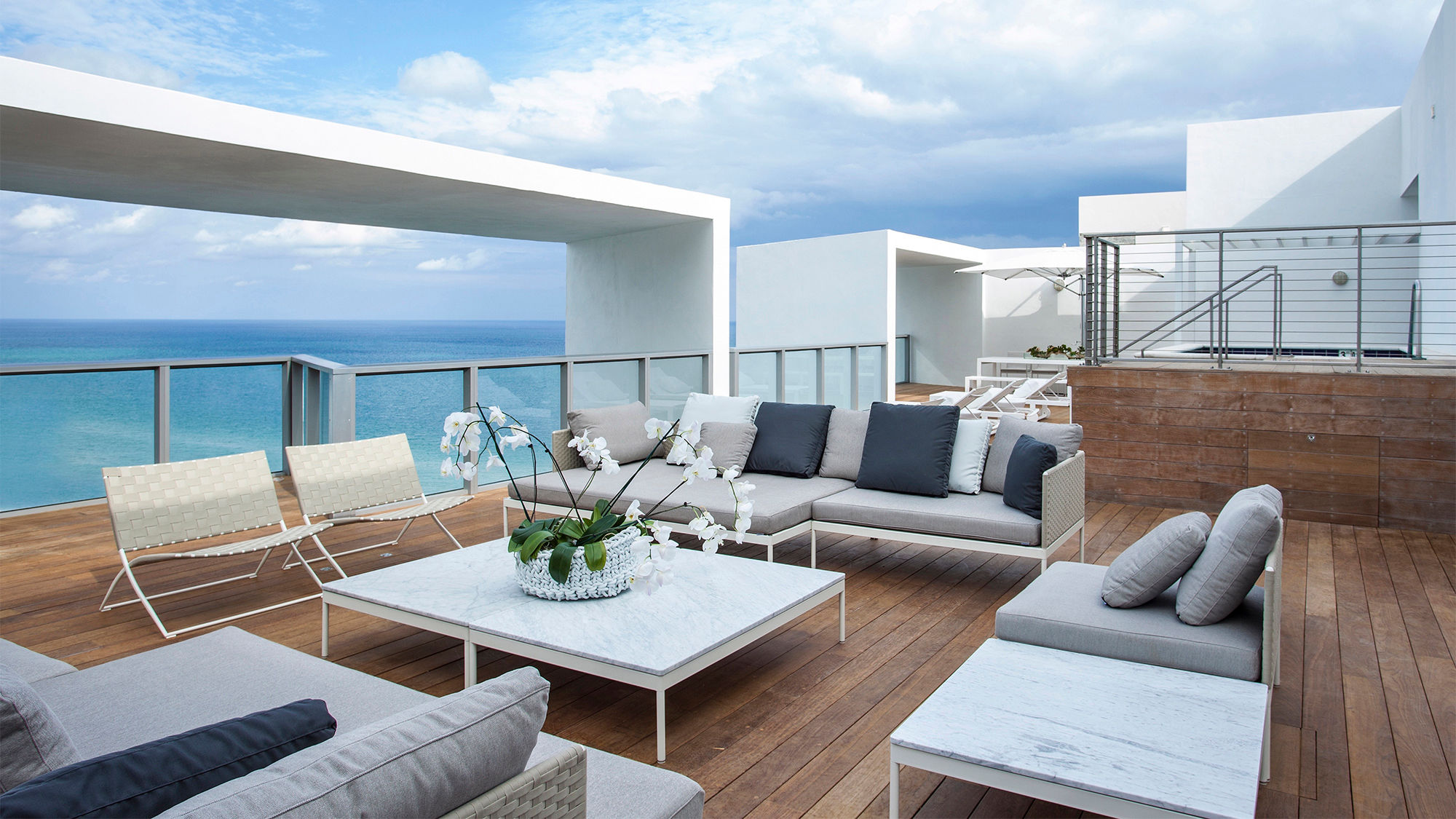 The Penthouse suite's rooftop deck.
