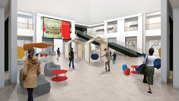 A rendering of the Anchorage Museum atrium extension, part of a $24 million expansion scheduled to open in September. A rendering of the Anchorage Museum atrium extension, part of a $24 million expansion scheduled to open in September.