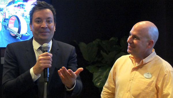 Jimmy Fallon with Jason Surrell, Universal Jimmy Fallon with Jason Surrell, Universal's creative director.