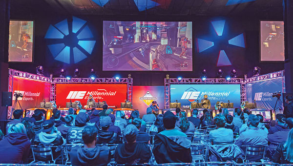 The Millennial Esports Arena recently officially opened at the Fremont Street Experience’s Neonopolis complex. The facility hosts competitive video-gaming events and seats 200.