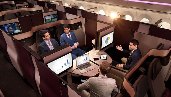 Qatar's new pods let guests create double bed