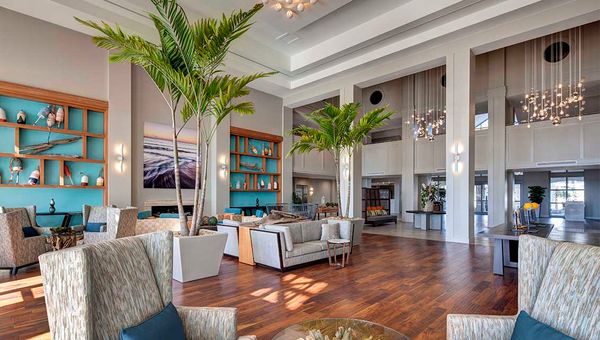 The lobby of the Sheraton Bay Point Resort. The lobby of the Sheraton Bay Point Resort.