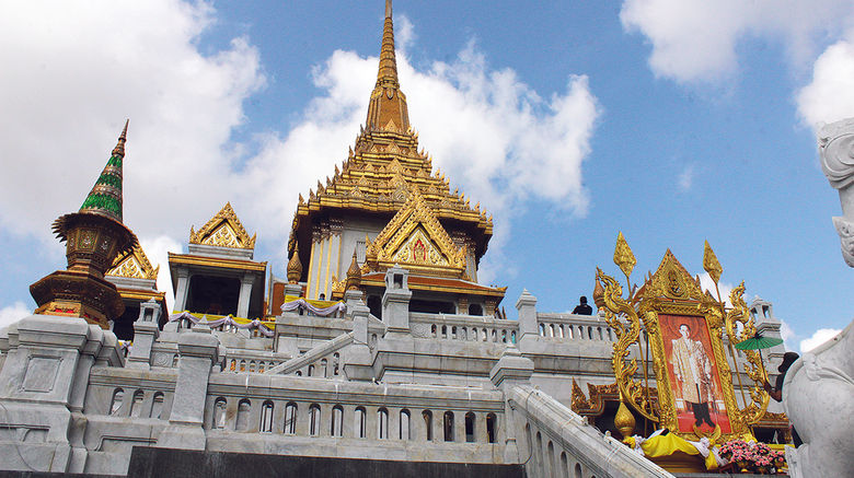 At the invitation of the Tourism Authority of Thailand, destinations editor Eric Moya recently visited Bangkok and Trat province to experience off-the-beaten-path destinations and activities. Pictured here, the Temple of the Golden Buddha. Memorials to King Bhumibol, who died in October, can be seen throughout the country.