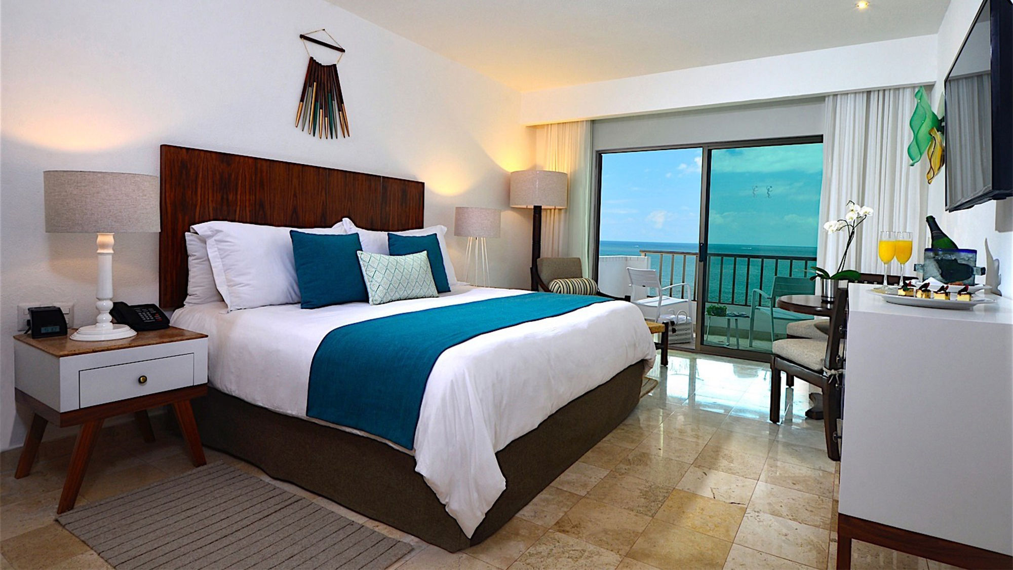 A guestroom at the Villa Premiere Boutique Hotel & Romantic Getaway.