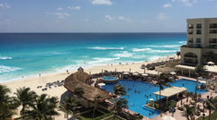 Destinations editor Eric Moya spent the weekend in Cancun as a guest of the JW Marriott Cancun and the CasaMagna Marriott Cancun. Pictured, a balcony view from the CasaMagna Marriott Cancun.