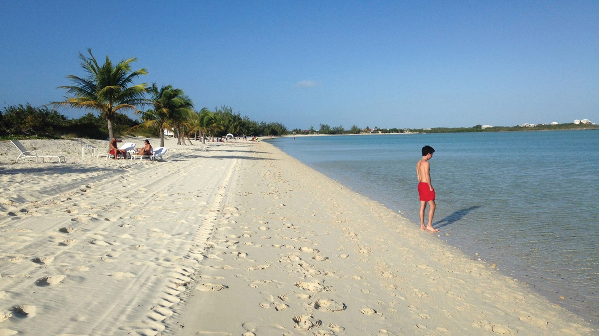 Guests at the Shore Club in Turks and Caicos pretty much have a 3-mile stretch of Long Bay Beach to themselves.