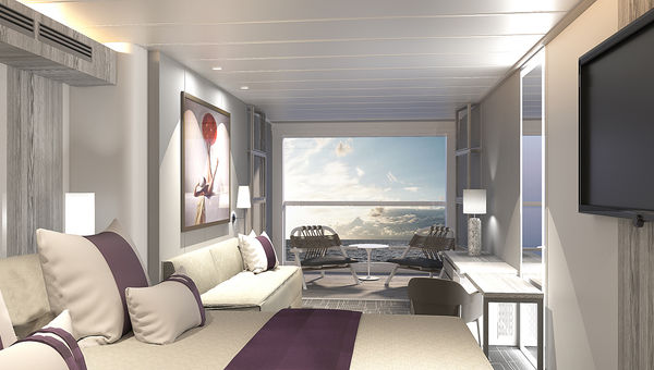 The Infinite Veranda turns guest quarters into a seamless space -- from the room's door all the way to the water's edge. The Infinite Veranda turns guest quarters into a seamless space -- from the room's door all the way to the water's edge.