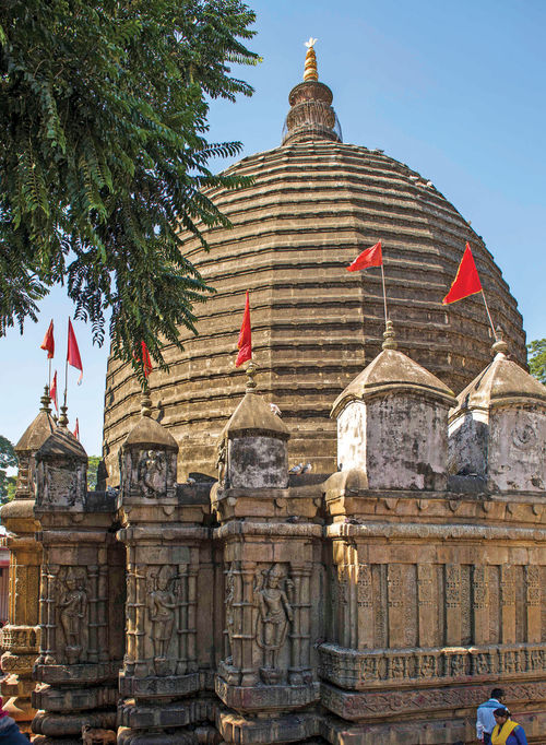 The Kamakhya Temple in Guwahati, India, is dedicated to the Hindu goddess of desire. It is a pilgrimage site for newlyweds who hope to start a family. The Kamakhya Temple in Guwahati, India, is dedicated to the Hindu goddess of desire. It is a pilgrimage site for newlyweds who hope to start a family.