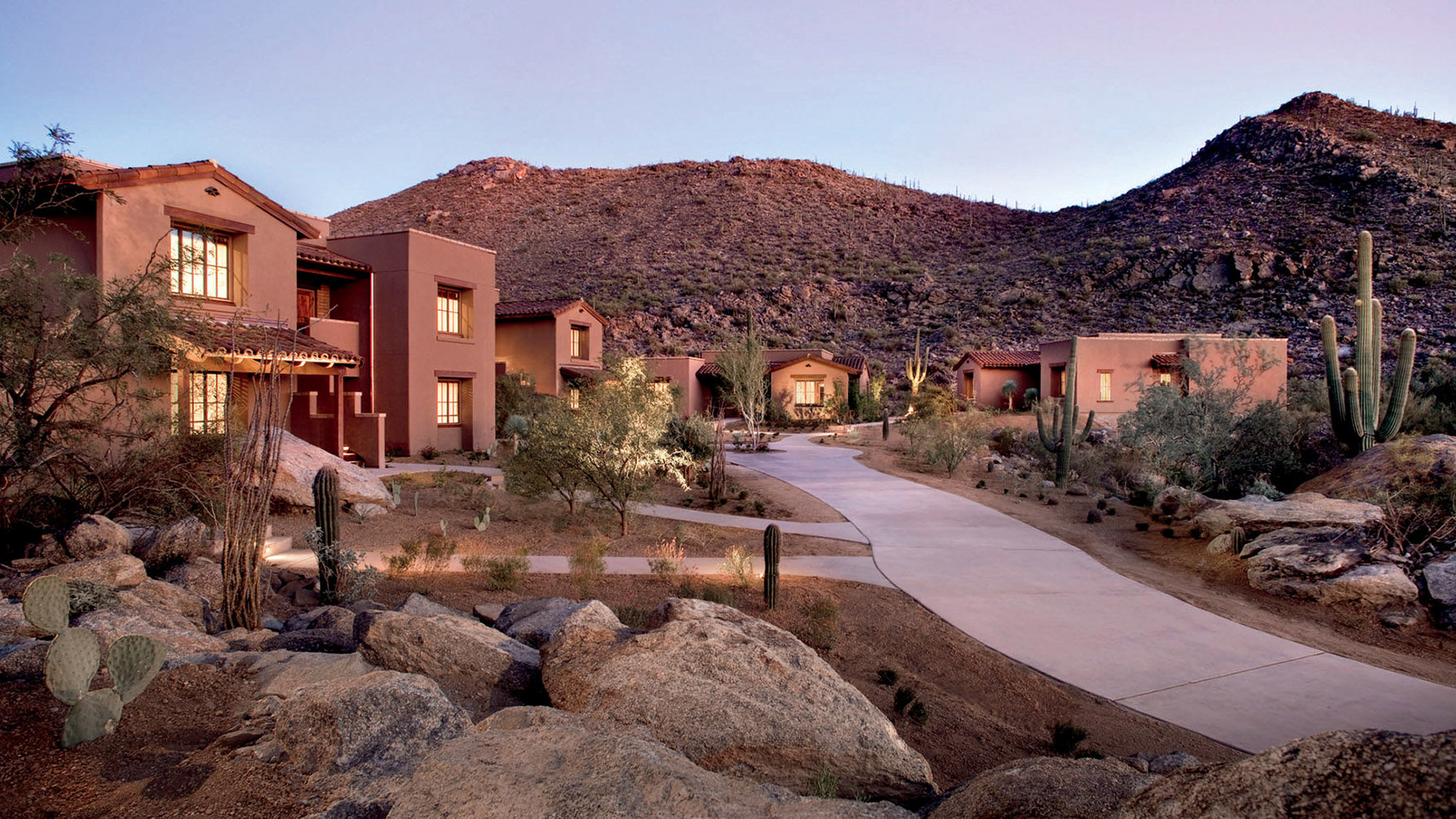 The Ritz-Carlton, Dove Mountain is in Arizona’s Sonoran Desert, 30 miles north of downtown Tucson.
