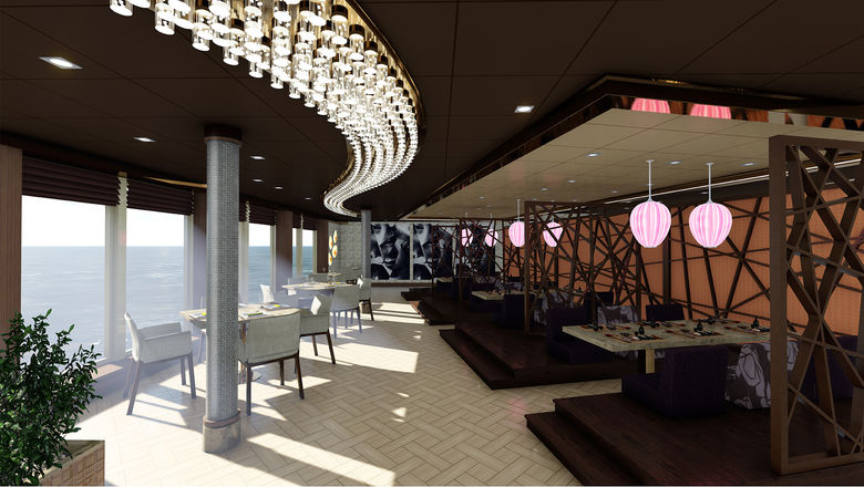 MSC will sell dining packages of specialty restaurants, which include Roy Yamaguchi's Asian Market Kitchen on the MSC Seaside.