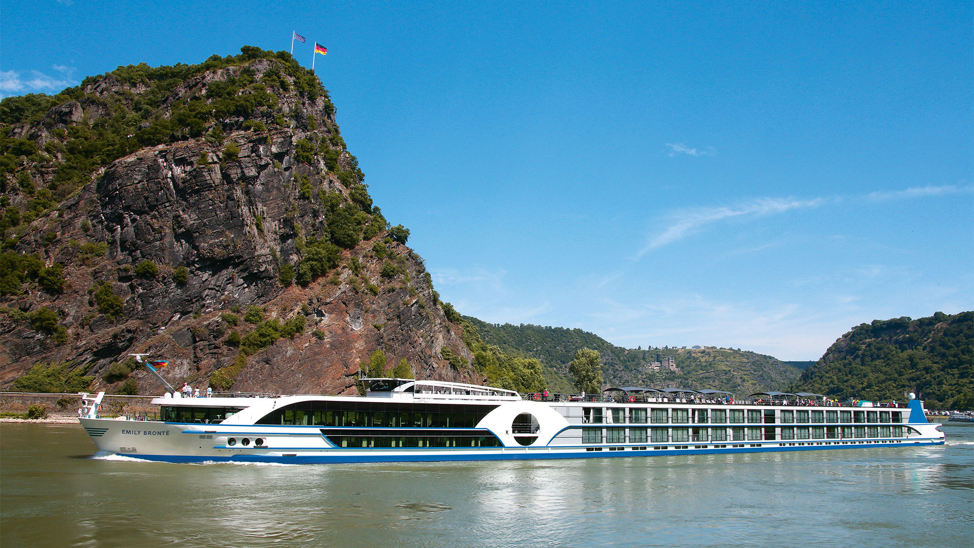The 169-passenger Emily Bronte sails the Rhine and Danube rivers.