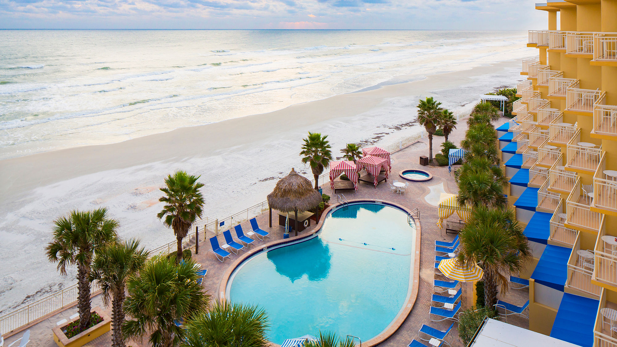 The Shores Resort & Spa is located in the Daytona Beach Shores community on the Atlantic coast.