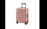 This four-wheel Global carryon from the dependable Victorinox of Switzerland measures 15.4 by 21.7 by 7.9 inches (and expands to a depth of 9.1 inches), weighs only 6.2 pounds and packs 2,624 cubic inches of stuff you need for an overnight stay. Other features of this handsome luggage from the new Etherius four-bag line are a three-position locking handle, Hinomoto wheels, zippered divider walls, y-shaped divider straps and an integrated combination lock whose combination can be registered for quick recovery in the event of a memory lapse.