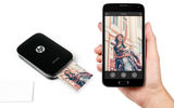 As portable as it gets -- it is smaller than a deck of cards -- the pocket-sized Sprocket is HP's answer to anyone who desires to print full-color photo images while on the go. Of course, as a function of its portability, the Sprocket's prints are only 2 by 3 inches; nevertheless, the photos can be customized with emojis, borders and text. The Sprocket, which connects with your digital device through standard Bluetooth technology, prints without the need of ink or ink cartridges.