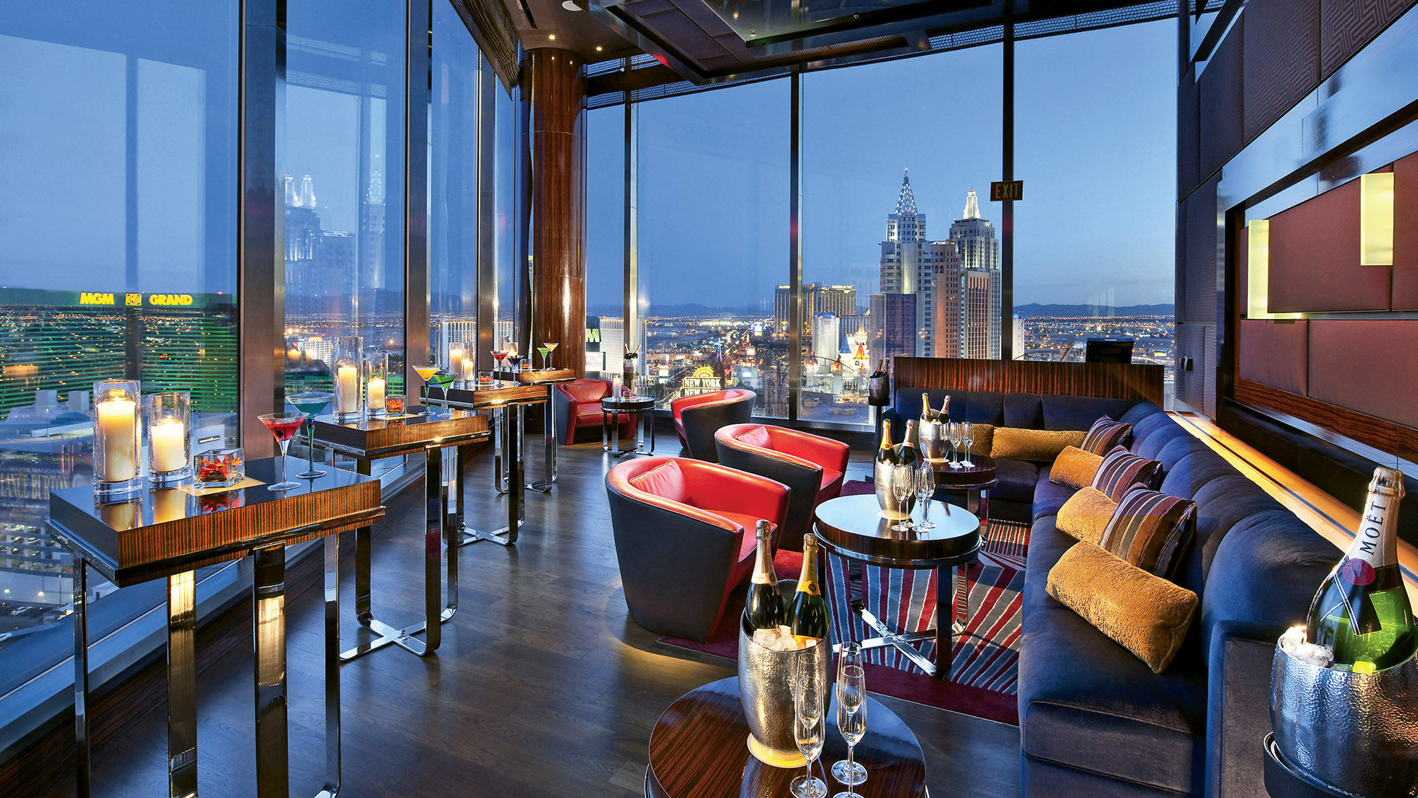 The Mandarin Oriental bar, where mixologist Michael LaPenna hosts a monthly cocktail class.