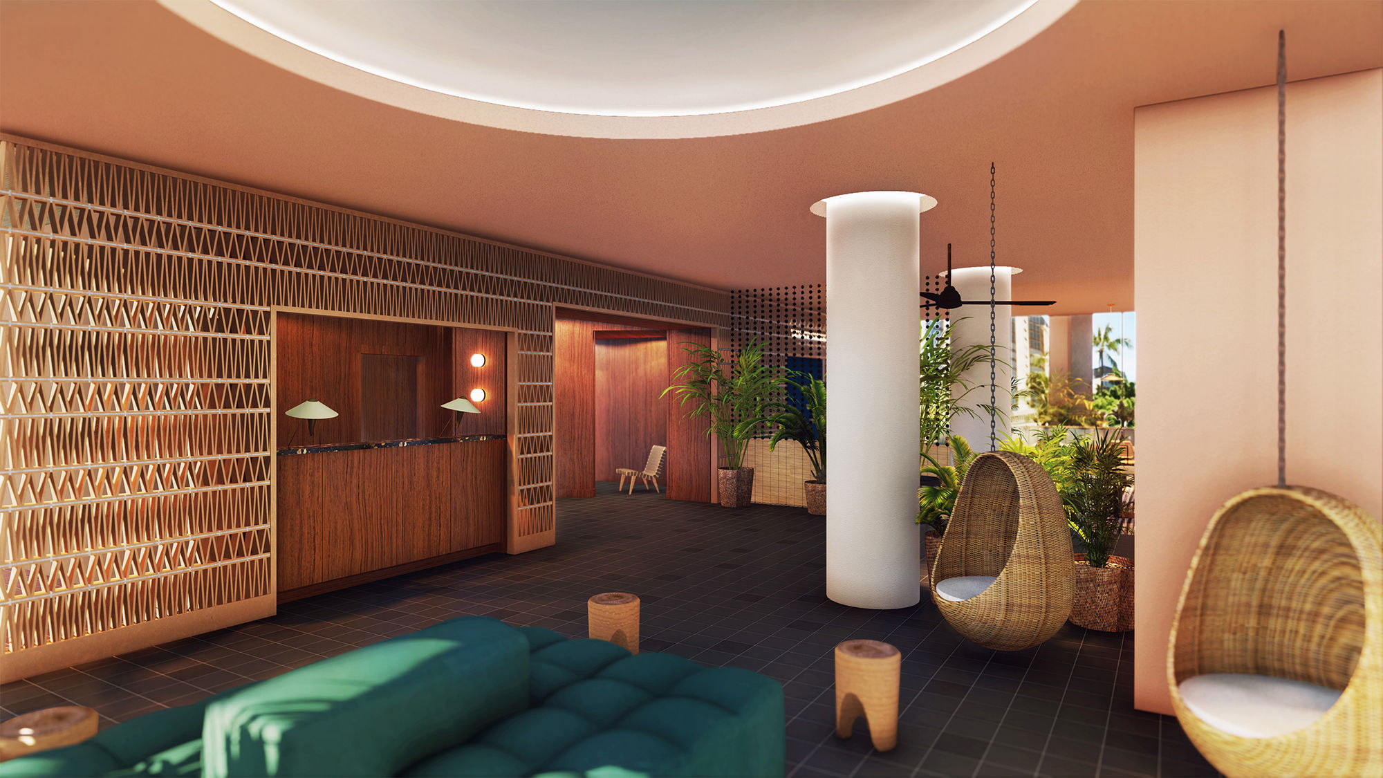 The Laylow, redone in a midcentury modern design, had its official grand opening at the end of March.