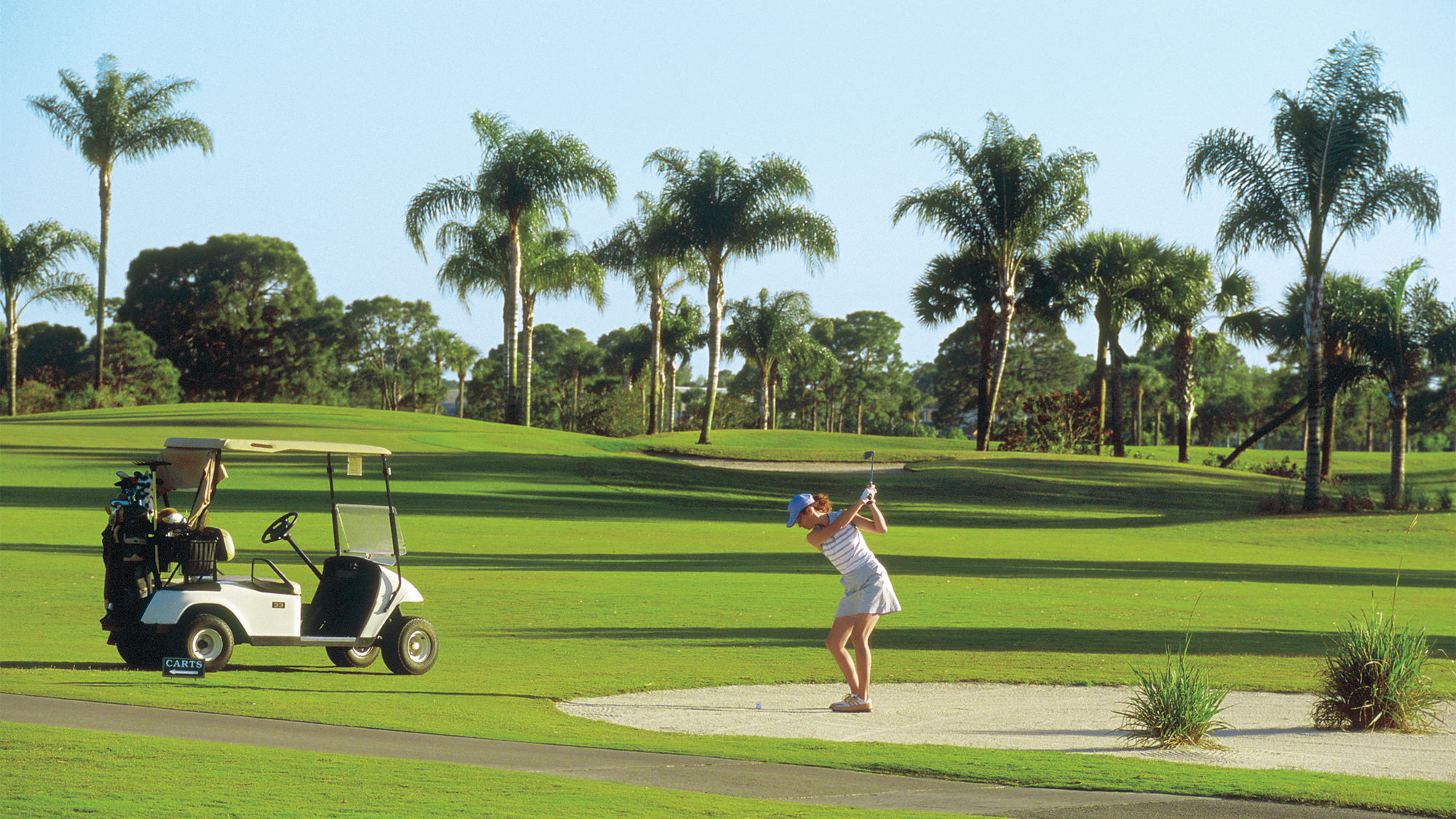 The golf course at Club Med Sandpiper Bay.