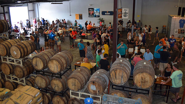 The Taproom at Due South Brewing, a craft brewery in Boynton Beach. The Taproom at Due South Brewing, a craft brewery in Boynton Beach.