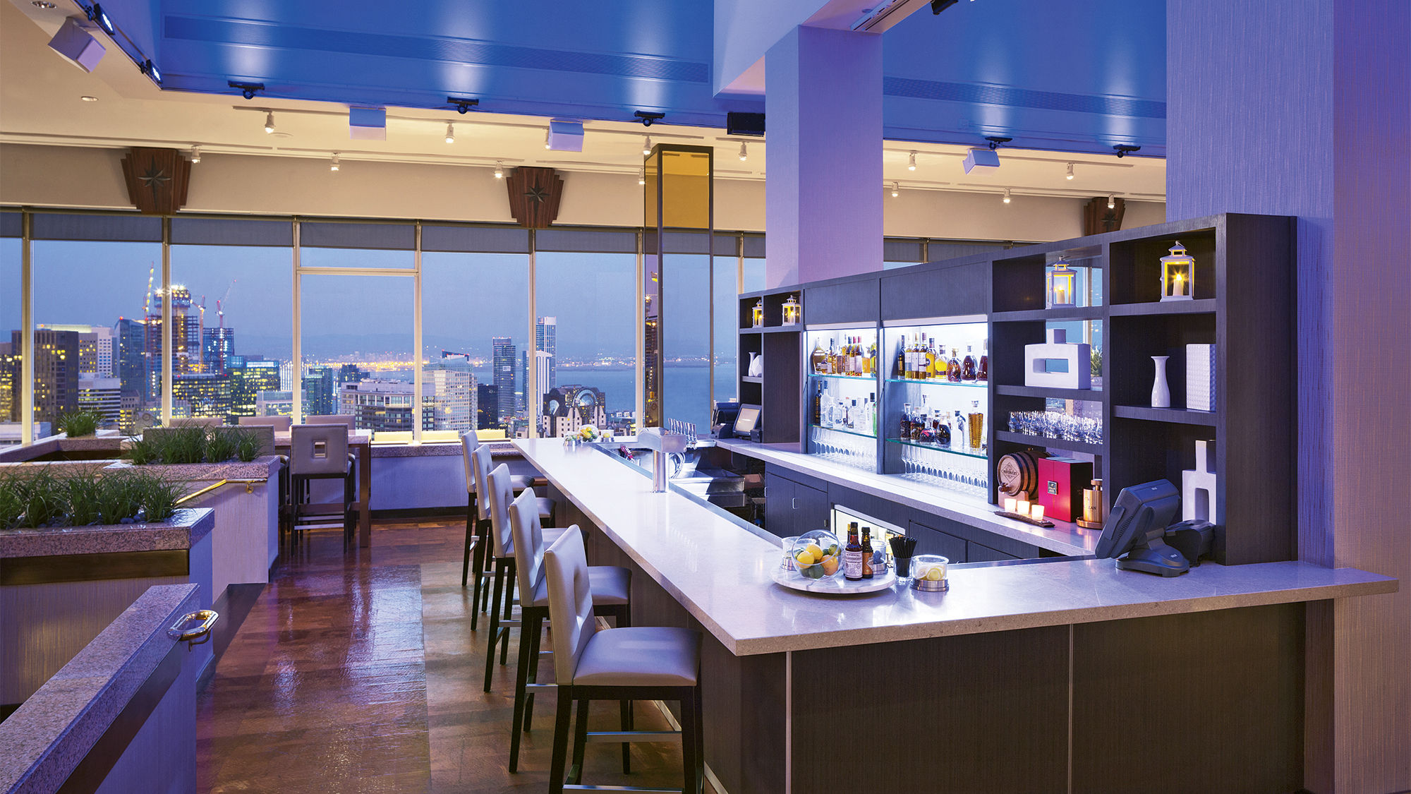 The hotel upgraded its panoramic Cityscape bar and lounge.