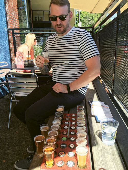 A beer-tasting flight at the Russian River Brewing Co. in Santa Rosa, Calif., makers of cult favorite Pliny the Younger India pale ale. A beer-tasting flight at the Russian River Brewing Co. in Santa Rosa, Calif., makers of cult favorite Pliny the Younger India pale ale.
