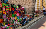Vendors in Cartagena's famed Old City, which was built by the Spanish in the early 1500s to protect the port from pirates and other hostilities.