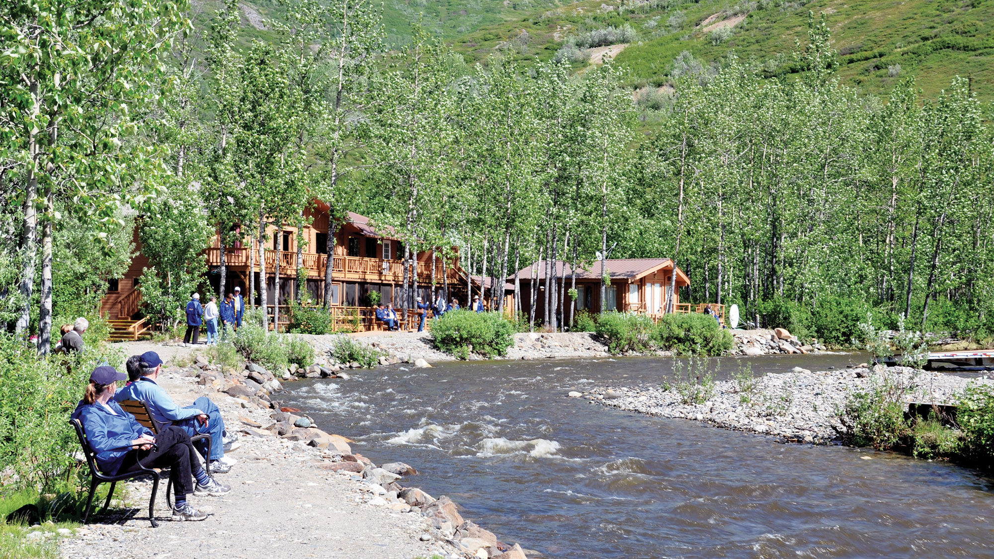 John Hall's Alaska guests stay at the Denali Backcountry Lodge.