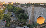 The Nanjing City Wall was built in the 14th century by the founder of the Ming Dynasty. Originally almost 22 miles long, one of the longest city walls in the world, today there are about 15 miles of the wall left and six sections open to the public.