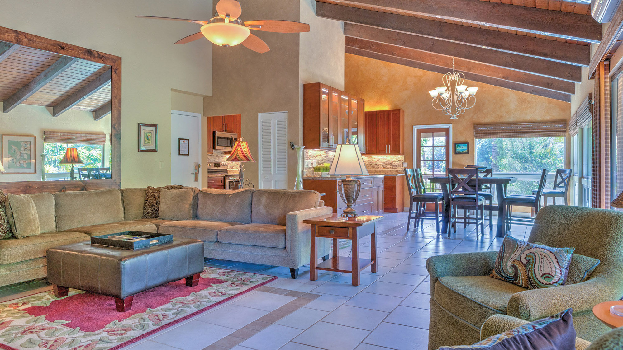 The Kohea Kai’s poolview penthouse is 1,800 square feet with three bedrooms and two bathrooms.