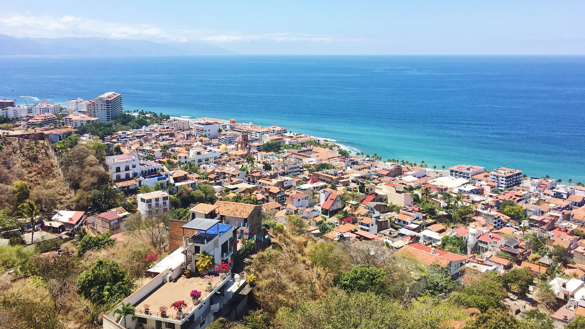 Puerto Vallarta from Mirador Cerro de la Cruz.