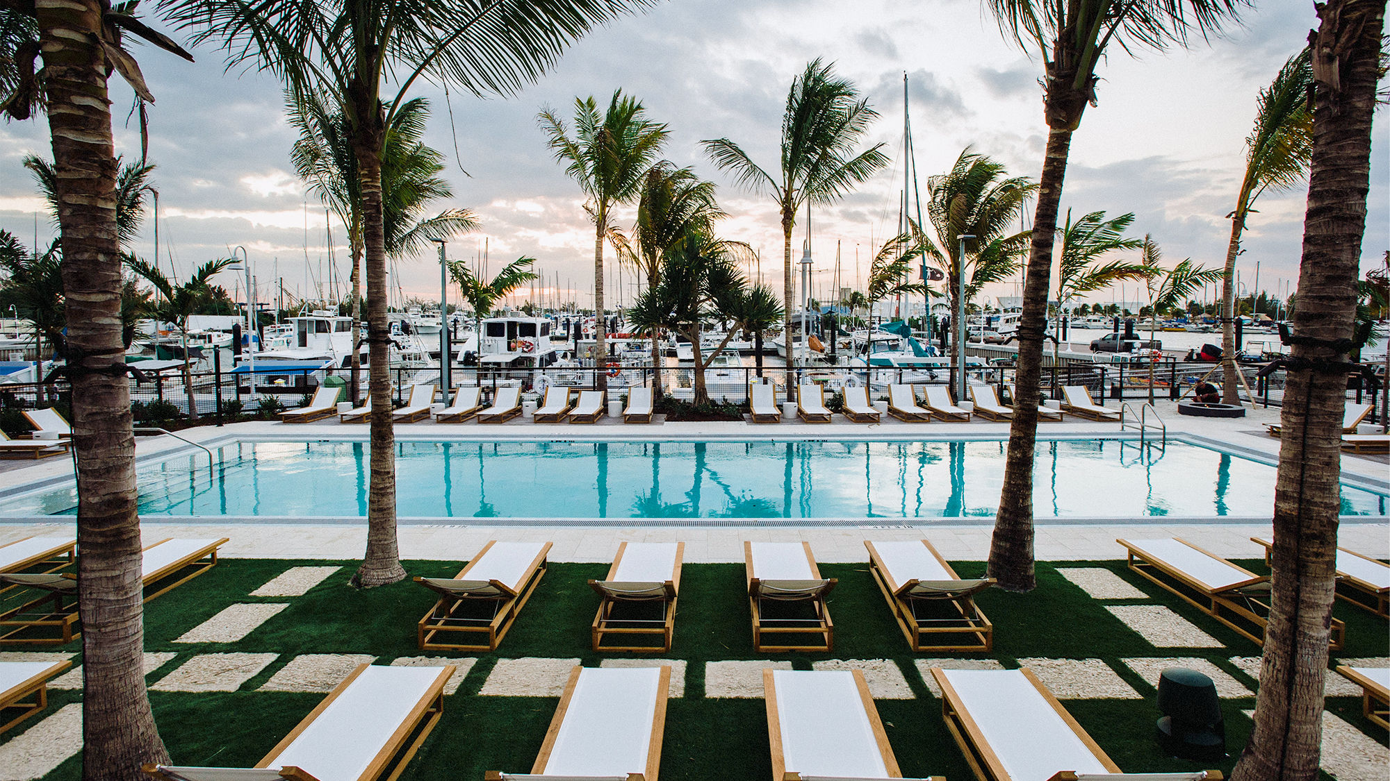The Perry's pool area.