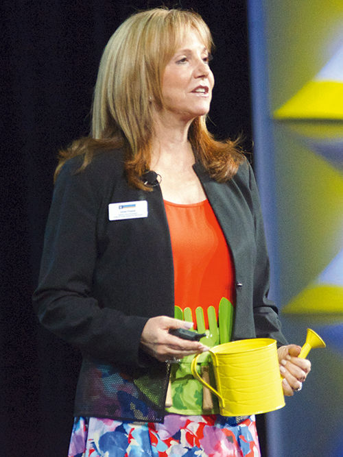 Vicki Freed, senior vice president of sales, trade support and service at Royal Caribbean International, gave agents tips on “planting the seeds to a more successful business” during the Travel Leaders Network 2017 International Conference. Vicki Freed, senior vice president of sales, trade support and service at Royal Caribbean International, gave agents tips on “planting the seeds to a more successful business” during the Travel Leaders Network 2017 International Conference.