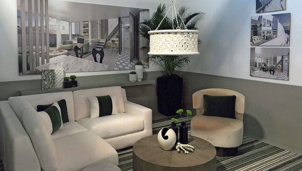 A full mock-up of the Penthouse Suite on the Celebrity Edge helps designers envision possible changes even before construction starts. A full mock-up of the Penthouse Suite on the Celebrity Edge helps designers envision possible changes even before construction starts.