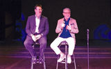 Seabourn president Rick Meadows, left, and Adam Tihany, who was the designer for the Encore. (CORRECTED)