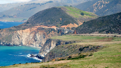 This portion of Highway 1 at Big Sur, with the Bixby Creek Bridge in the background, remains open.