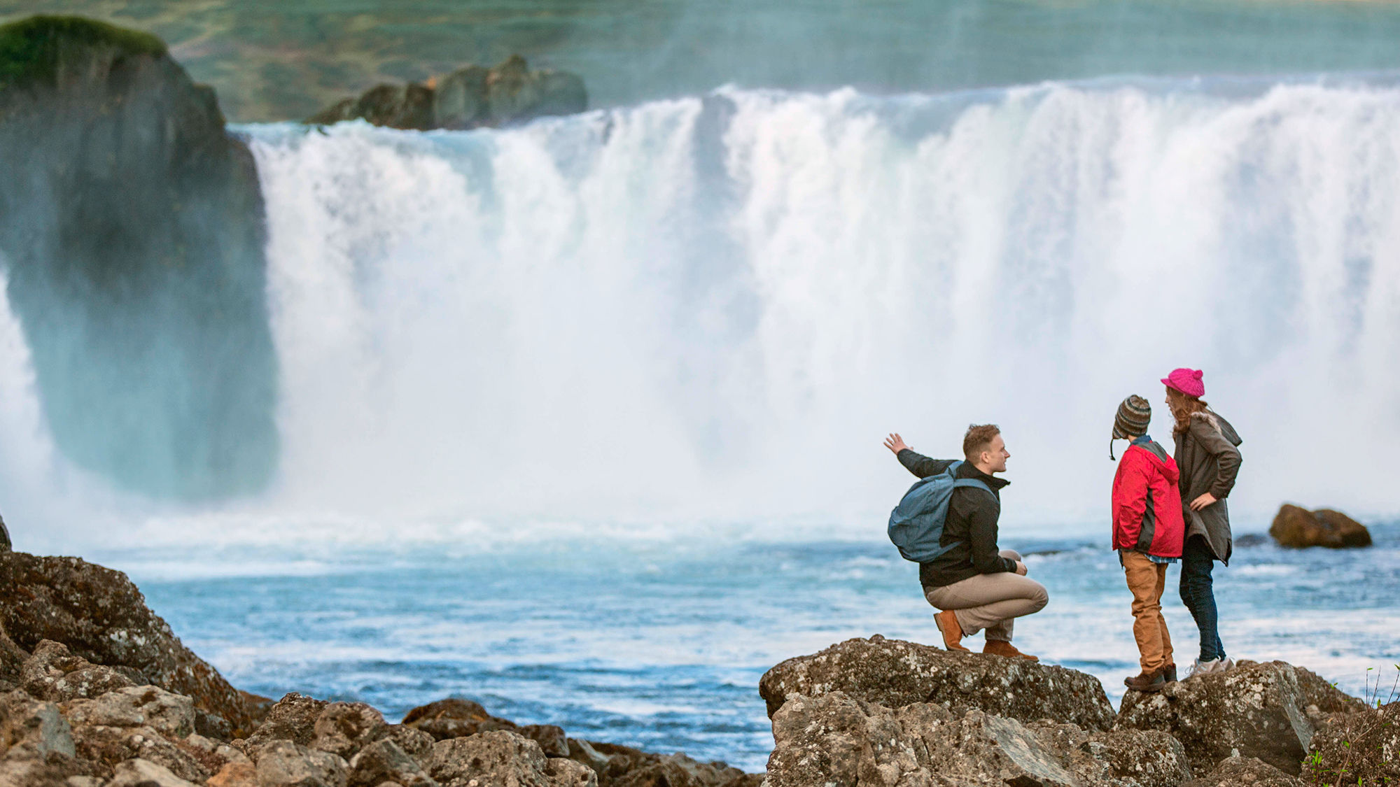 Adventures by Disney will take travelers to the Godafoss Waterfall, among other sites in Iceland.