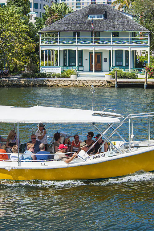 The tours explore parts of the New River in downtown Fort Lauderdale by water taxi. The tours explore parts of the New River in downtown Fort Lauderdale by water taxi.