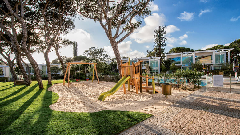 A playground at the Martinhal Cascais Family Hotel, one of four Martinhal hotels in Portugal that focus on family-oriented vacations.