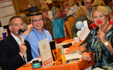 The Global Travel Marketplace West kicked off Thursday at the Westin Lake Las Vegas, where 100 top-producing advisers and 102 suppliers convened for the fourth annual event. Here, John Diorio of the Mark Travel Corporation and a colleague have a little fun during their meeting with Samarah Meil of Amarillo Travel Network.